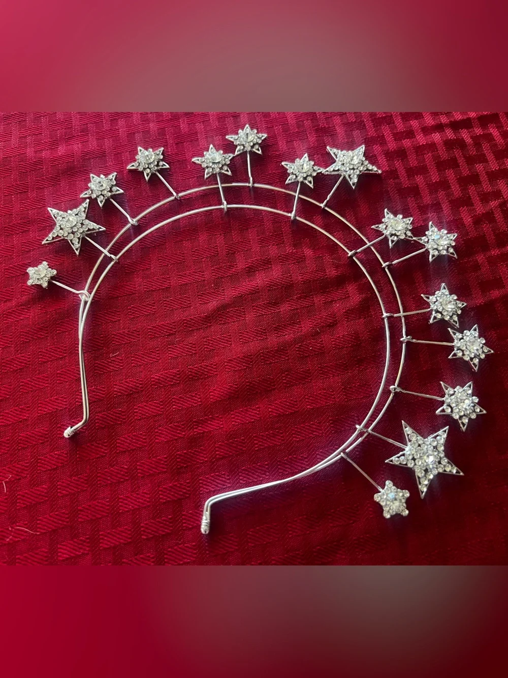 Crystal Star Halo Headband - Silver Rhinestone Tiara